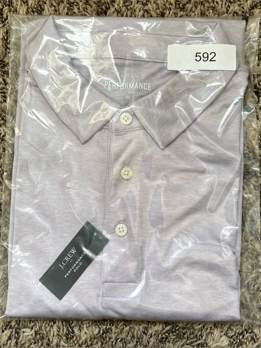 J. Crew Performance Polo Shirt - Light Lilac